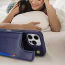 iCoverCase Compatible with iPhone 16 Pro Max Wallet Phone Case with Card Holder for Women Men, [RFID Blocking] Card Slots PU Leather Protective Wallet Case 6.9 Inch (Dark Blue)