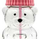 Glass Bear Cup,Bear Cup with Straw, 500ml Reusable Bear Glass Tumbler with Lid for Iced Coffee, Milk Tea, and Cocktails, Dishwasher Safe(Pink)