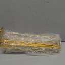 LINFIDITE Gold Under Cabinet Wine Glass Holder, 2 Pack, Space Saving, Easy Installation, Anti-Skid, Compact Design, Sturdy Materials, Affordable Gift (Shelf Thickness Under 0.98in)