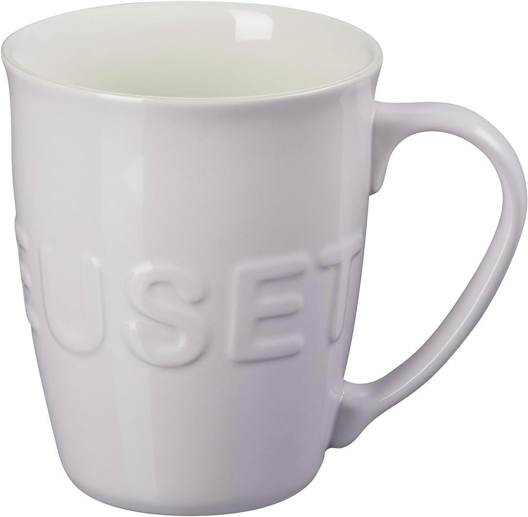 Le Creuset Stoneware 20 oz Extra-Large Logo Coffee Mug, Shallot
