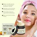 Beef Tallow for Skin Care - Tallow Honey Balm Face Cream | Whipped Body Butter for Dry Skin | Nourishing Face and Body Cream, 60g/2.12oz