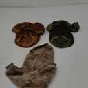 FabriCastle Dog Sweater, 3-Pack Dog & Cat Clothes, Ultra Soft and Warm Pet Jackets M for Dogs Boy & Cats, Winter Pet Apparel Costumes, Puppy Outfits (Camel, Khaki, Olive, Small), M