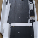 Vabches Black Vanity Desk, Vanity Mirror with Lights, Makeup Desk with Stool, Makeup Table with Large Storage Drawers and Shelves, Time and Temperature Display, 3 Led Lighting Modes Adjustable