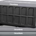 CleverMade Collapsible Storage Bins with Lids (62L, 3 Pack) Heavy Duty Foldable Plastic Storage Crates for Garage, Closet & Trunk Organization - Stone