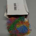 16 PCS Sensory Fidget Stringy Balls, Multicolor Soft Rubber Bouncy Stress Balls, Pull Stretch Elastic Ball Toy Rainbow Fidget Party Favors