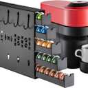 ZCDCP for Nespresso Coffee Pod Holder, Vertuo Pod Holder Drawer Wall Mounted Coffee Pod Organiser Right( 50Pods Capacity)
