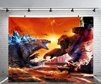 Two Three Kingdoms Godzilla Background Godzilla Vs. Monster King Kong Theme Back 56*38