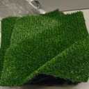 Artificial Grass Mat 12x12 Inch,Fake Grass Turf Patch,Synthetic Grass Indoor Outdoor,Patio Grass Tiles Realistic Grass Rug with Drainage Hole for Table Decoration