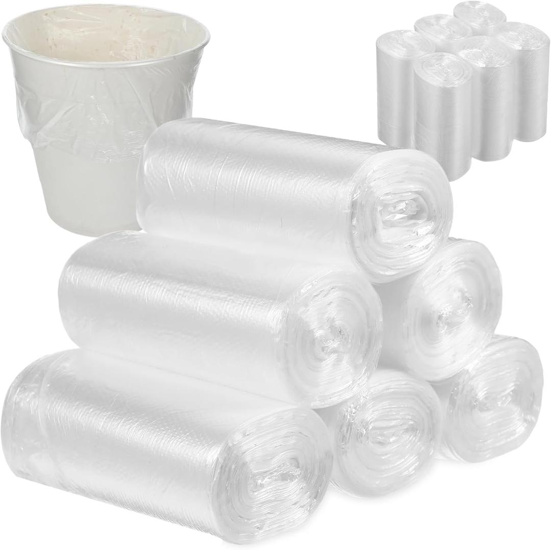 1000 Pcs Sanitary Napkin Disposal Bags, 3 Gallon Trash Can Liners, Feminine Hygiene Wastebasket Liners, Small Clear Unscented Trash Bags for Bathroom, Office, Kitchen, 15.75 X 15.75 Inch,10 Roll