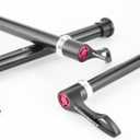 Bicycle Hub Thru Axle Adapter for BOOST Forks Quick Release Thru Axle With Handle Bike Bicycle Front Fork Spindle Lock For MTB Or Road Bicycles(15x100mm)