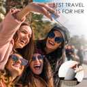 Small Travel Jewelry Box, Portable Jewelry Organizer Case for Women and Girls, Travel Essentials (Light Gray)