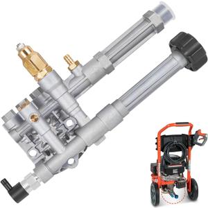 AUTOBABA Pressure Washer Pump Head Assy, Compatible with AR42940 AR Pump-SRMW2.2G26/ RMW2.2G24 Pump Head AR42518 AR43061 AR42940 Replacement Kit