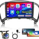 2+64G Android 15 CarPlay Car Stereo Radio for Nissan Juke 2011-2016 Touch Screen 9'' Android Auto Bluetooth GPS WiFi AHD Backup Camera