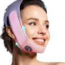 JUSRON V Line Face Tape Face Strap, Soft Silicone Chin Strap for Women and Men 23-27 Inches (Pink)