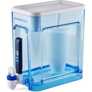 ZeroWater 22-Cup Ready-Read 5-Stage Water Filter Dispenser with Instant Read Out - 0 TDS for Improved Tap Water Taste - IAPMO Certified to Reduce Lead, Chromium, and PFOA/PFOS