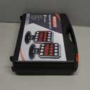 Wireless Trailer Lights, Rechargeable Magnetic LED Trailer Lights with Reverse Light, Portable Wireless Tow Tail Light Kit for Trucks, Boats, RVs, Campers (Dark Black)