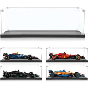 Acrylic Display Case for Lego 42206 Oracle Red Bull F1,for Ferrari F1 42207,for McLaren F1 42141,for Mercedes-AMG F1 42171,Dust-Proof Display Box for Lego Technic f1 car(NOT Included The Model)