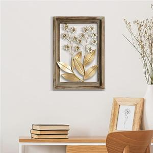 DI NV 8X17 METAL HYDRANGEA FLOWER ART