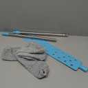 Retractable Gap Dust Cleaner Under Appliance Microfiber Duster Dust Brush with Extension Pole (36 to 49 inches) Cleaning Duster for Bed High Ceilings Furniture Bottom Household Gap Duster Gray