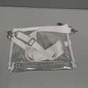 Bagenius Clear Purse Stadium Approved Clear Bag with Removable Straps for Work Sporting Events and Concert (White)
