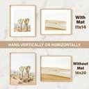 16 x 20 Picture Frame, USA-Sourced Beech Wood Photo Frames with HD Tempered Glass, Handcrafted Rounded Corner 16x20 Wooden Frames Matted to 11x14 Photos, Horizontal or Vertical Wall Display, Beech
