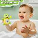 Baby Bath Thermometer, Digital Water Temperature Monitor for Newborns & Toddlers, Accurate Temperature Readings, BPA-Free, F/C, Floating Turtle Toy with Bath Water Safety