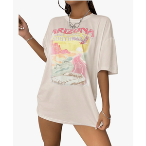 SOLY HUX Women's Graphic Tees Cute Print Short Sleeve Tee Preppy Clothes Casual Vintage Summer Oversized T Shirt Top XS
