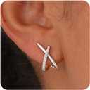 MIDEEO Gold Earrings for Women Trendy,14K Gold Stud Earrings Dainty Earrings Simple Minimalist Diamond Hypoallergenic Earring for Women Gifts