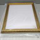 eletecpro 3x4 Picture Frames Set of 2, Ornate Frame with Glass Cover, Rustic Gold Photo Frames Display 3 x 4 Photo for Tabletop, Gold