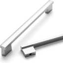 Asidrama 10 Pack 10 Inch(254mm) Polished Chrome Cabinet Pulls Kitchen Cabinet Handles Polished Chrome Cabinet Pulls Cabinet Hardware for Cupboard Drawer