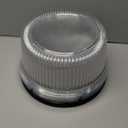 SINJEUN 15 Pack 10 Inches Plastic Disposable Cake Container, Disposable Cake Carrier with Clear Dome Lid, Clear Disposable Cake Holder for Transporting, Storing, Displaying