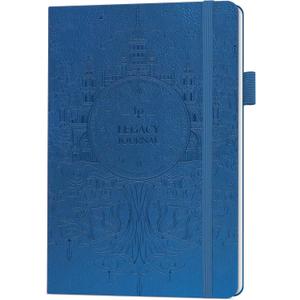 Legend Grandparents Legacy Journal  Grandparent Life Story & Memory Book with Prompts  Great Grandma & Grandpa Birthday Gifts (Mystic Blue) (Smaller Than A4 (7.1 x 10.5"))