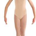 Bloch girls Pranay Adjustable Strap Camisole Leotard (Size 8-10, Sand)