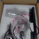 Emliviar H-Type Black Track Hanging Lamp with Seeded Glass Shade, 1-Light Farmhouse Hanging Light Fixture in Black Finish for Kitchen Suitable for Track Rail, DYE286TP BK