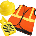 SATINIOR 20 Pcs Construction Dress up Supplies Kids Costume Including Tote Bag Vest Construction Hat for Kids Age 3-8