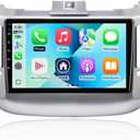 4Core+64G Android 14 Double Din Car Radio Stereo for Hyundai Tucson 2015-2018 with 9" Touchscreen Radio Built-in Wireless Carplay/Android Auto/GPS/Bluetooth/FM/AUX-in/SWC/Camera