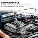Power Steering Pressure Hose Assembly Compatible with Honda Odyssey V6 3.5L 1999-2004, Replace OEM 53713S0XA01, 53713S0XA02, 3401212