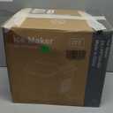 OLIXIS Countertop Ice Maker Machine with Handle, Auto-Cleaning Portable Ice Maker with Basket & Scoop, 26lbs in 24Hrs & 9 Ice Cubes in 6 Mins, 2 Ice Cube Sizes, for Home Party Camping RV, Green (12.3"*8.5"*11.7")