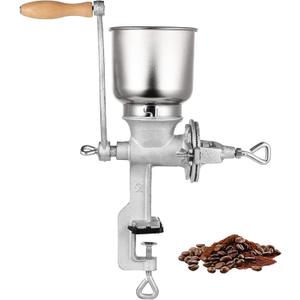 High Hopper Corn Grinder, Cast Iron Grain Grinder Manual Coffee Grinder, Mill-Heavy Duty Hand Grinder with Large Hopper for Barley Wheat Berries Coffee Chickpeas Pepper Dried Beans, Corn and Flours