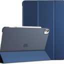 ProCase for iPad Pro 13 Inch Case M5 2025/ M4 2024, Smart Cover iPad Pro M5 M4 Case 13 Inch, Slim Stand Translucent Hard Shell Back, Supports Touch ID, Auto Wake/Sleep -Navy