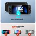 Mumba Dockable Case for Nintendo Switch 2 2025, [Blade Series] TPU Grip Protective Cover Accessories Compatible with Switch 2 7.9 Inch and Quick-Release Joy-Con Design (Skidz)