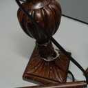 Buffet Table Lamps Set of 2,28" Tall Skinny Brown Resin Living Room Lamp