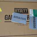 HYSEYY Heavy Duty Clothes Rack Load 450 LBS, Metal Garment Rack, Standing Rolling Clothing Rack for Hanging Clothes with Sturdy Wheels & Shelves, Portable Closet Wardrobe Rack,Gold