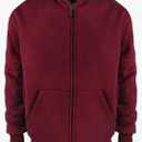 OuterWear Heavyweight Hoodies for Men Jackets Comfy Sherpa Lined Zip Up Hoodie Coats with Pockets Outerwear, Size: M