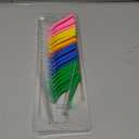 Fremouth 50 Angle Interdental Brushes with Extended Handle for Braces, 5 Sizes, Extra Tight(0.6mm), Tight(0.7mm), Medium(0.8mm), Wide(1.0mm,1.2mm), L- Shaped Interproximal Floss for Dental Health (Blue,green,pink,orange,yellow)