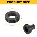 uxcell 8pcs Single Split Shaft Collar 1" Bore One-Piece Clamping Collar, 1-3/4" OD, 1/2" Thickness, Black Oxide Steel Set Screw Lock Collar Clamp