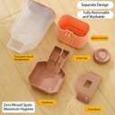 Automatic Gravity Pet Feeder Water Dispenser with Adjustable Hanging Hook - Large Capacity for Small/Medium Animals (Guinea Pigs, Cat, Rabbits, Hedgehogs, Birds) (Pink, 35oz)