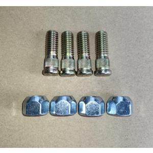 4pcs 7/16"-14 Wheel Stud 710-0852 & Lug Nuts Replacement for CUB Cadet MTD Sears Troy-Bilt Yard-Machines Craftsman Mustang XP Bronco Colt Zero Turn Lawn Mower
