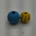 HIPPIH Dog Puzzle Toys 2 Pack, Dog Enrichment Toys for Large Dogs & Small Dogs, Puppy Balls for Treat Dispensing, Durable Balls for Teeth Cleaning/IQ Training/Chewing (YellowBlue)