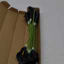Letjolt Artificial Calla Lily Black Flowers for Wedding Bouquet Flower 12Pcs Home Decoration Faux Calla Lilies Flower, Black